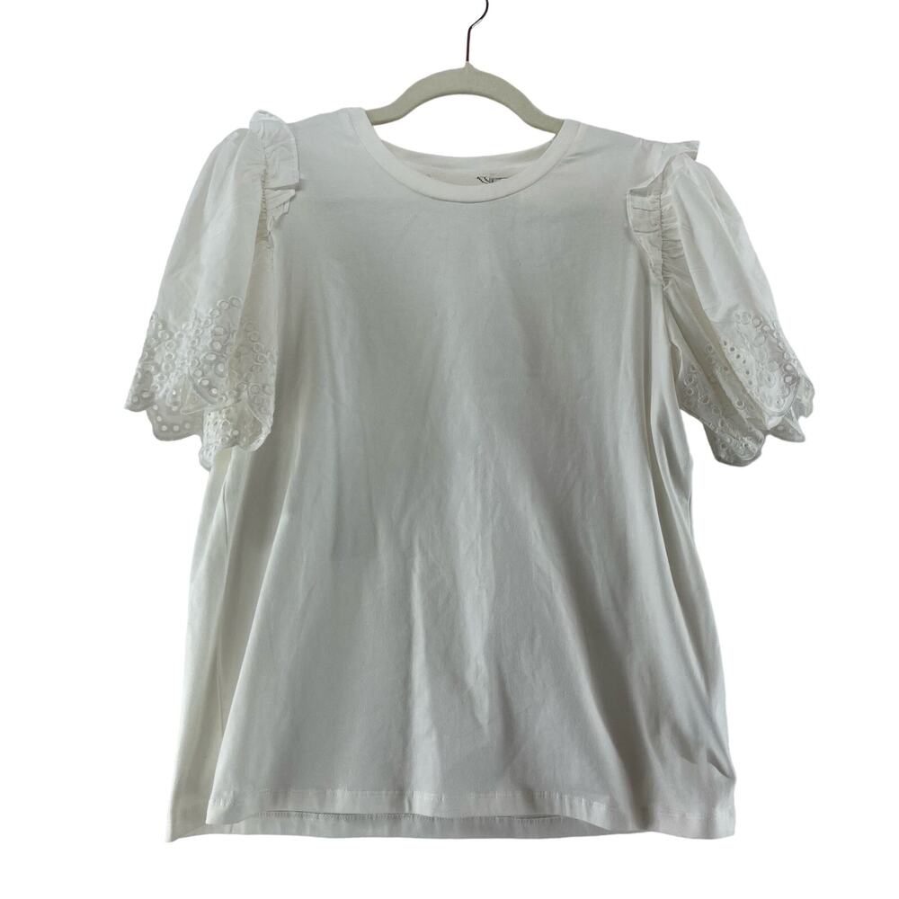Tuckernuck Hyacinth House White Eyelet Mollie Top Size‎ XS